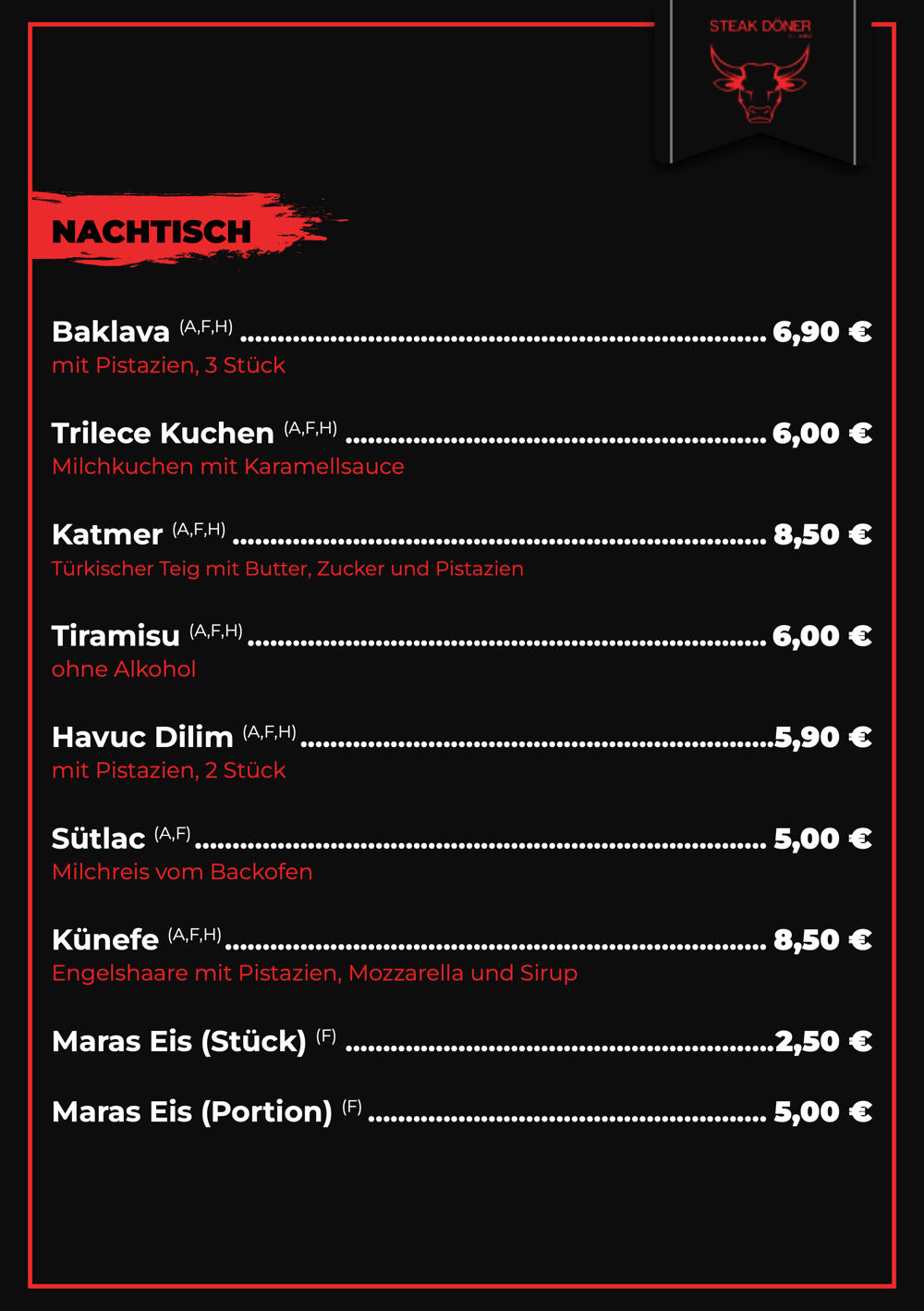 Speisekarte Abu’s Steakdöner – Seite 6